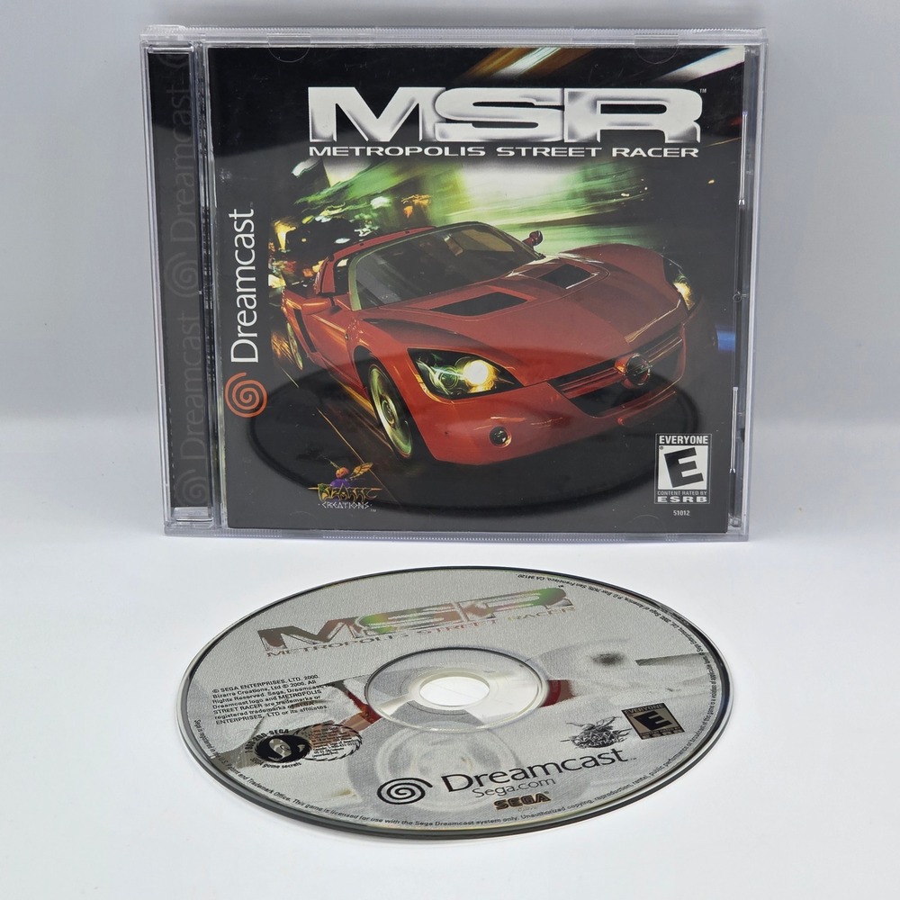 MSR Metropolis Street Racer Sega Dreamcast 2000 Racing Game 51012 NTSC-U